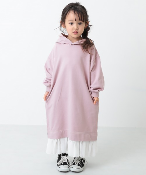 セール 長袖ミニ裏毛裾シフォンワンピース ワンピース Devirock デビロック のファッション通販 Zozotown