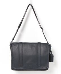 cow leather ショルダーバッグ 横長