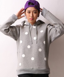 REGIEVO（レジエボ）の「【REGIEVO】可愛いドッドプリントプルオーバーパーカー フーディー（パーカー）」