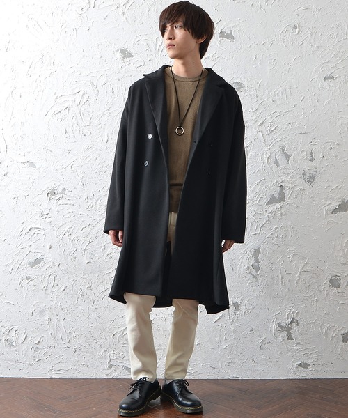 MinoriTY（マイノリティ）の「カシミアタッチクルーニット ウォッシャブルセーター（ニット/セーター・メンズ・ネイビー/チャコール/ブラック/カーキ/ホワイト/グレー/ベージュ/モカ・L/M）」の16枚目の写真
