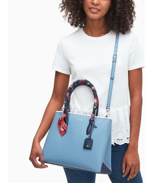 セール エヴァ スカーフ ハンドル ミディアム トップ ジップ サッチェル ショルダーバッグ Kate Spade New York ケイトスペード ニューヨーク のファッション通販 Zozotown