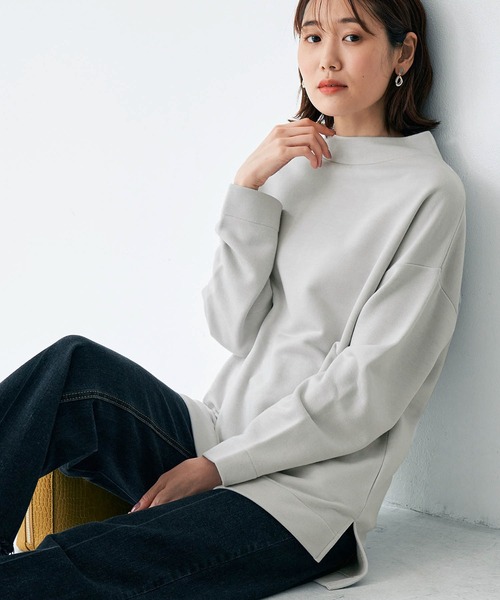 ROPE' PICNIC(ロペピクニック)の「ラメ裏毛トップス(その他トップス・レディース・カーキ/ライトグリーン/グレー系その他/ベージュ系その他2・38)」の2枚目の写真