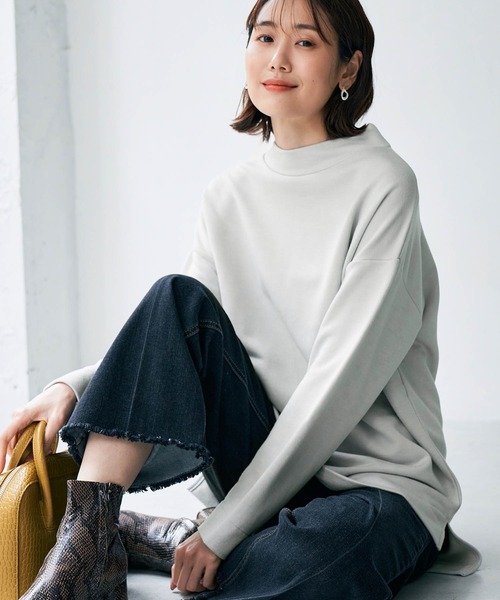 ROPE' PICNIC(ロペピクニック)の「ラメ裏毛トップス(その他トップス・レディース・カーキ/ライトグリーン/グレー系その他/ベージュ系その他2・38)」の9枚目の写真