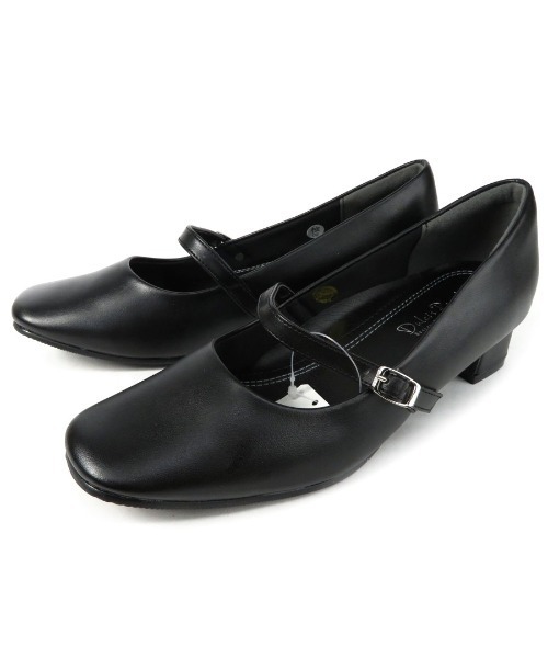 DULCIS REGALO(ドルキス レガロ)の「DulcisRegalo(ドルキスレガロ) 屈曲ソールストラップ付きリクルート パンプス (3.5cmヒール)(パンプス・レディース・ブラック・24/23.5/26/22.5/23/22/24.5/25.5/21.5/25)」の2枚目の写真