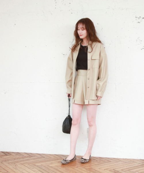 EPIMI E'PIMMY（エピミエピミー）の「メローフリルカットソープルオーバー（Tシャツ/カットソー・レディース・グレー系その他/ブルー/オフホワイト/ブラック/ピンク・MEDIUM）」の8枚目の写真