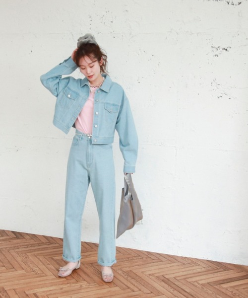 EPIMI E'PIMMY（エピミエピミー）の「メローフリルカットソープルオーバー（Tシャツ/カットソー・レディース・グレー系その他/ブルー/オフホワイト/ブラック/ピンク・MEDIUM）」の10枚目の写真