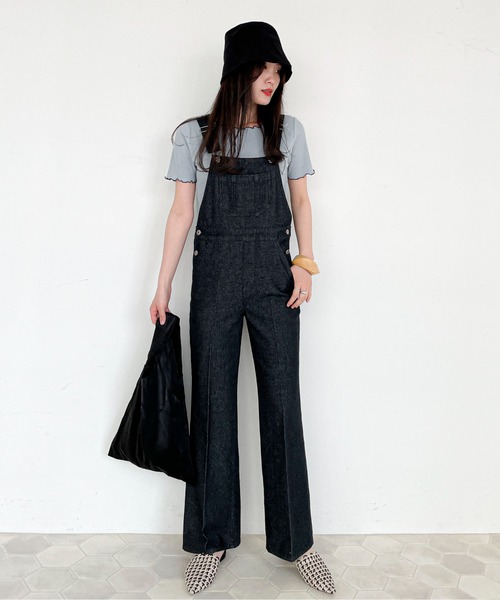 EPIMI E'PIMMY（エピミエピミー）の「メローフリルカットソープルオーバー（Tシャツ/カットソー・レディース・グレー系その他/ブルー/オフホワイト/ブラック/ピンク・MEDIUM）」の22枚目の写真