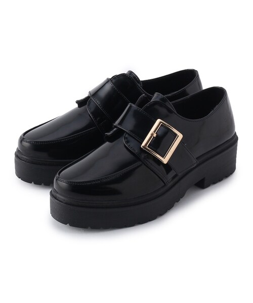 cs T&P(シーエスティーアンドピー)の「バックル付きマニッシュ(パンプス・レディース・ブラック/ブラック系1/ダークブラウン/ブラック系8・M/S/LL/L)」の3枚目の写真