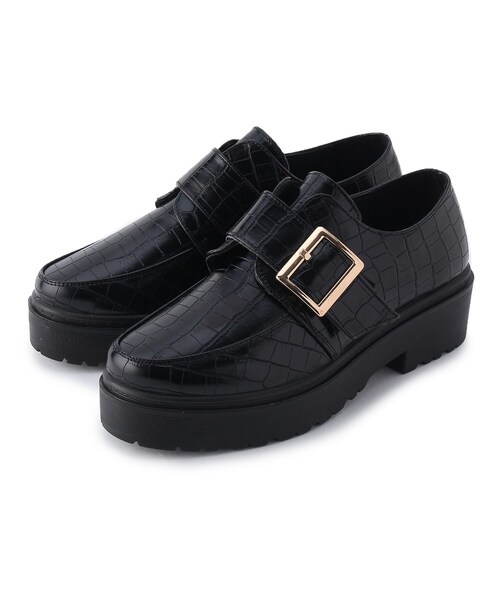 cs T&P(シーエスティーアンドピー)の「バックル付きマニッシュ(パンプス・レディース・ブラック/ブラック系1/ダークブラウン/ブラック系8・M/S/LL/L)」の4枚目の写真