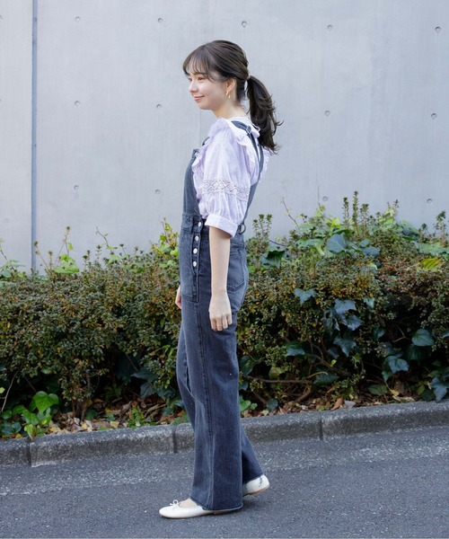 flower（フラワー）の「エデンレースブラウス（シャツ/ブラウス・レディース・ホワイト/グレー/ブルー/ラベンダー・FREE）」の12枚目の写真