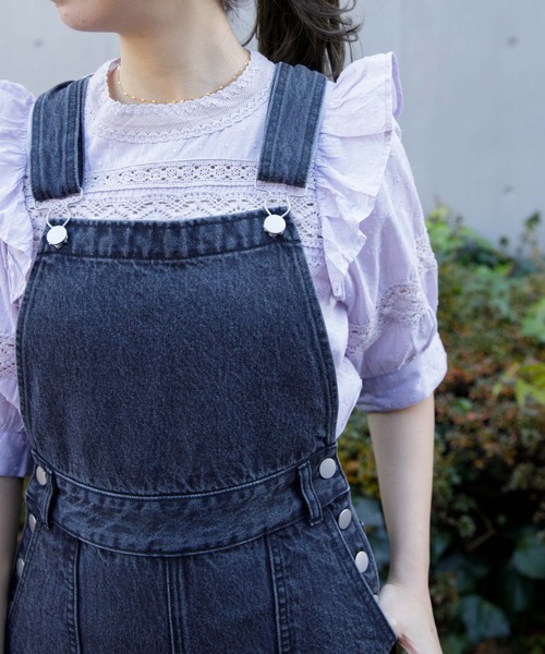 flower（フラワー）の「エデンレースブラウス（シャツ/ブラウス・レディース・ホワイト/グレー/ブルー/ラベンダー・FREE）」の10枚目の写真