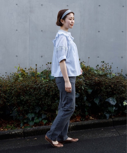 flower（フラワー）の「エデンレースブラウス（シャツ/ブラウス・レディース・ホワイト/グレー/ブルー/ラベンダー・FREE）」の22枚目の写真