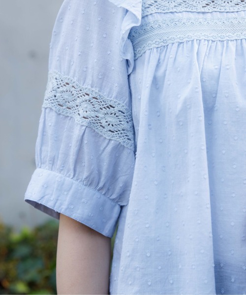 flower（フラワー）の「エデンレースブラウス（シャツ/ブラウス・レディース・ホワイト/グレー/ブルー/ラベンダー・FREE）」の20枚目の写真