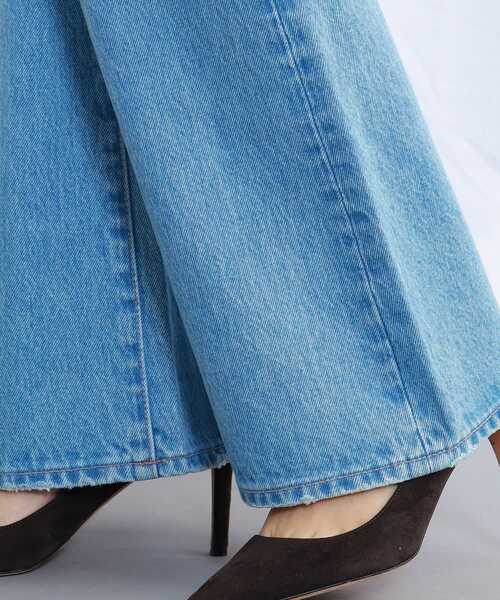 JET（ジェット）の「◆【ウォッシャブル】14.0ozフレアラインデニムパンツ（デニムパンツ・レディース・ライトブルー/ネイビー・23/24/25/26/27/28）」の16枚目の写真