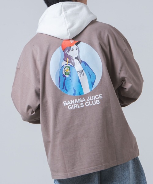 WEGO(ウィゴー)の「WEGO/アソートロゴビッグシルエットロンT(Tシャツ/カットソー・メンズ・ホワイト/ダークグリーン/ブラウン/カーキ/サックスブルー/ブルー/グリーン/オートミール/杢グレー/ベージュ系その他/グリーン系その他/スミクロ/その他1/その他2/その他4/その他3/その他5/その他6・MEDIUM/LARGE)」の6枚目の写真