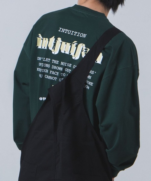 WEGO(ウィゴー)の「WEGO/アソートロゴビッグシルエットロンT(Tシャツ/カットソー・メンズ・ホワイト/ダークグリーン/ブラウン/カーキ/サックスブルー/ブルー/グリーン/オートミール/杢グレー/ベージュ系その他/グリーン系その他/スミクロ/その他1/その他2/その他4/その他3/その他5/その他6・MEDIUM/LARGE)」の9枚目の写真