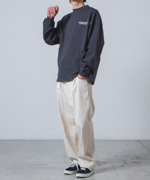 WEGO(ウィゴー)の「WEGO/アソートロゴビッグシルエットロンT(Tシャツ/カットソー・メンズ・ホワイト/ダークグリーン/ブラウン/カーキ/サックスブルー/ブルー/グリーン/オートミール/杢グレー/ベージュ系その他/グリーン系その他/スミクロ/その他1/その他2/その他4/その他3/その他5/その他6・MEDIUM/LARGE)」の19枚目の写真