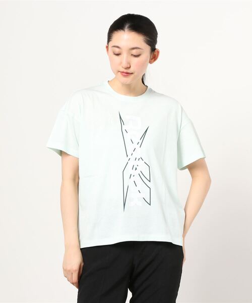 Reebok(リーボック)の「MYT Tシャツ / MYT T-Shirt(Tシャツ/カットソー・レディース・ホワイト/ダークグリーン/ヘザーグレー・SMALL/MEDIUM/LARGE/X-LARGE/X-SMALL)」の7枚目の写真