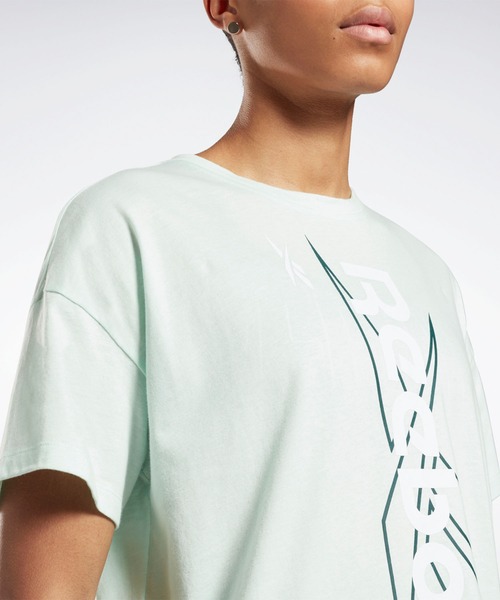 Reebok(リーボック)の「MYT Tシャツ / MYT T-Shirt(Tシャツ/カットソー・レディース・ホワイト/ダークグリーン/ヘザーグレー・SMALL/MEDIUM/LARGE/X-LARGE/X-SMALL)」の4枚目の写真