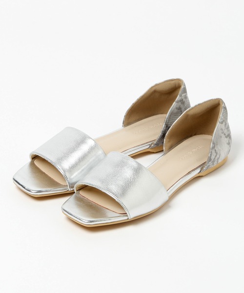 GLOBAL WORK（グローバルワーク）の「ラクッションカカトフィットサンダル/930436（サンダル・レディース・ブラック/シルバー/アイボリー/その他・SMALL/MEDIUM/LARGE）」の6枚目の写真