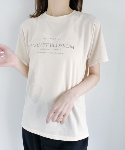 CLEA(クレア)の「daily simple logo tee(Tシャツ/カットソー・レディース・ホワイト/ブラック/ベージュ・FREE)」の15枚目の写真