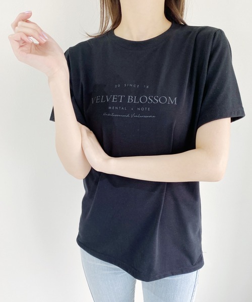 CLEA(クレア)の「daily simple logo tee(Tシャツ/カットソー・レディース・ホワイト/ブラック/ベージュ・FREE)」の9枚目の写真