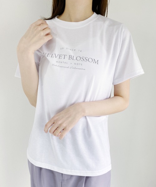 CLEA(クレア)の「daily simple logo tee(Tシャツ/カットソー・レディース・ホワイト/ブラック/ベージュ・FREE)」の16枚目の写真