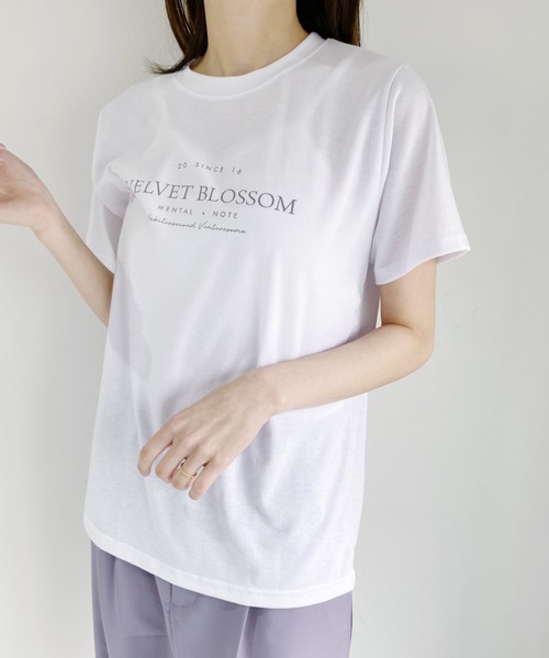CLEA(クレア)の「daily simple logo tee(Tシャツ/カットソー・レディース・ホワイト/ブラック/ベージュ・FREE)」の12枚目の写真