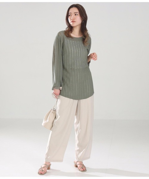 Alluge（アルージュ）の「クロスライントングサンダル（サンダル・レディース・ブラック/オフホワイト/グリーン・L/M/S）」の10枚目の写真
