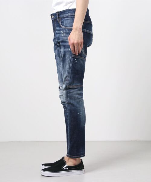 DSQUARED2（ディースクエアード）の「PANTS 5 POCKETS /TIDY BIKER JEAN /DARK iPhone WASH /0202（デニムパンツ・メンズ・インディゴブルー・44/46/48/50/52/42）」の2枚目の写真