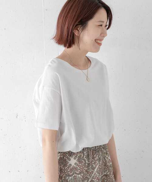 URBAN RESEARCH Sonny Label(アーバンリサーチサニーレーベル)の「TRUECOTTONルーズフィットTシャツ(Tシャツ/カットソー・レディース・ブラック/ベージュ/オフホワイト/ホワイト系その他・FREE)」の7枚目の写真