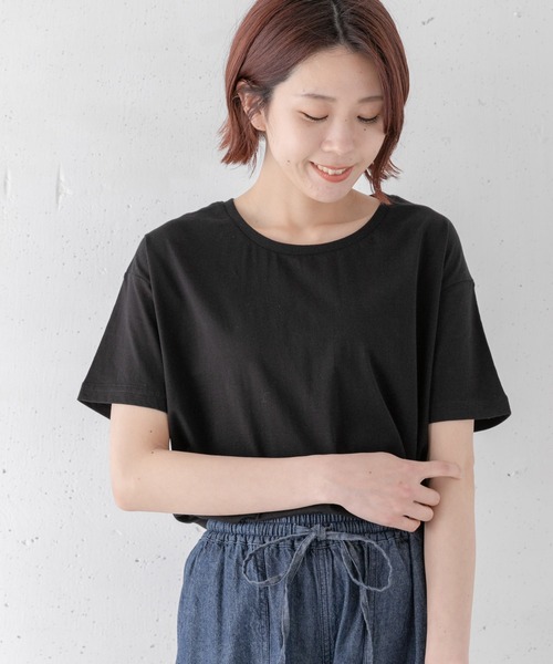 URBAN RESEARCH Sonny Label(アーバンリサーチサニーレーベル)の「TRUECOTTONルーズフィットTシャツ(Tシャツ/カットソー・レディース・ブラック/ベージュ/オフホワイト/ホワイト系その他・FREE)」の4枚目の写真
