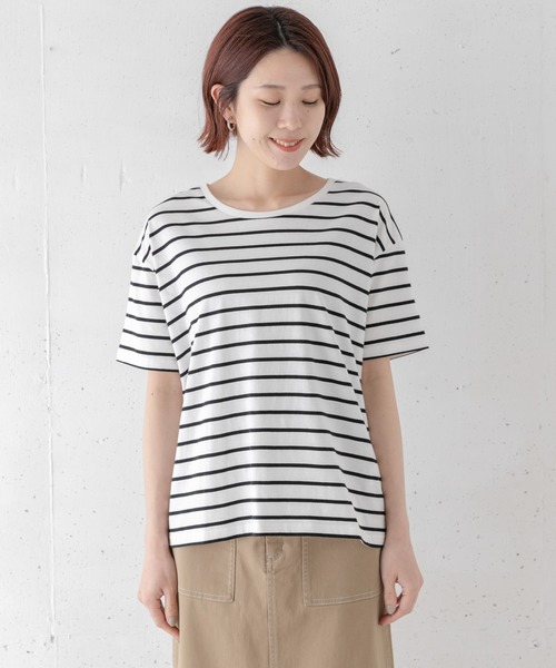 URBAN RESEARCH Sonny Label(アーバンリサーチサニーレーベル)の「TRUECOTTONルーズフィットTシャツ(Tシャツ/カットソー・レディース・ブラック/ベージュ/オフホワイト/ホワイト系その他・FREE)」の15枚目の写真