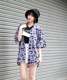 WESTSEA（ウエストシー）の「レオパード柄 ゼブラ柄 開襟 ストレッチ半袖シャツ（シャツ/ブラウス・メンズ）」
