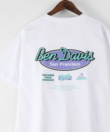 【BEN DAVIS/ベンデイビス】 オーバルロゴプリント ワンポイント バックプリント Tシャツ