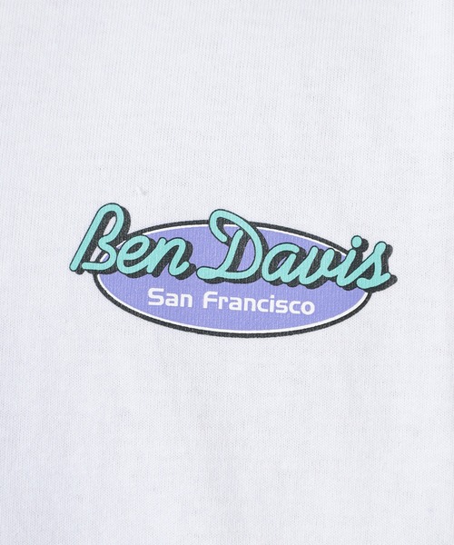 BEN DAVIS(ベンデイビス)の「【BEN DAVIS/ベンデイビス】 オーバルロゴプリント ワンポイント バックプリント Tシャツ(Tシャツ/カットソー・メンズ・ホワイト/ブラック/ブルーグレー・M/L/XL)」の10枚目の写真