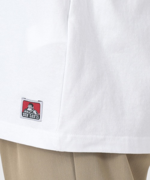 BEN DAVIS(ベンデイビス)の「【BEN DAVIS/ベンデイビス】 オーバルロゴプリント ワンポイント バックプリント Tシャツ(Tシャツ/カットソー・メンズ・ホワイト/ブラック/ブルーグレー・M/L/XL)」の12枚目の写真