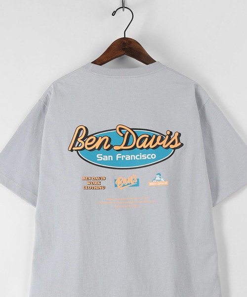 BEN DAVIS(ベンデイビス)の「【BEN DAVIS/ベンデイビス】 オーバルロゴプリント ワンポイント バックプリント Tシャツ(Tシャツ/カットソー・メンズ・ホワイト/ブラック/ブルーグレー・M/L/XL)」の21枚目の写真