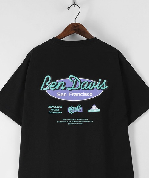 BEN DAVIS(ベンデイビス)の「【BEN DAVIS/ベンデイビス】 オーバルロゴプリント ワンポイント バックプリント Tシャツ(Tシャツ/カットソー・メンズ・ホワイト/ブラック/ブルーグレー・M/L/XL)」の19枚目の写真