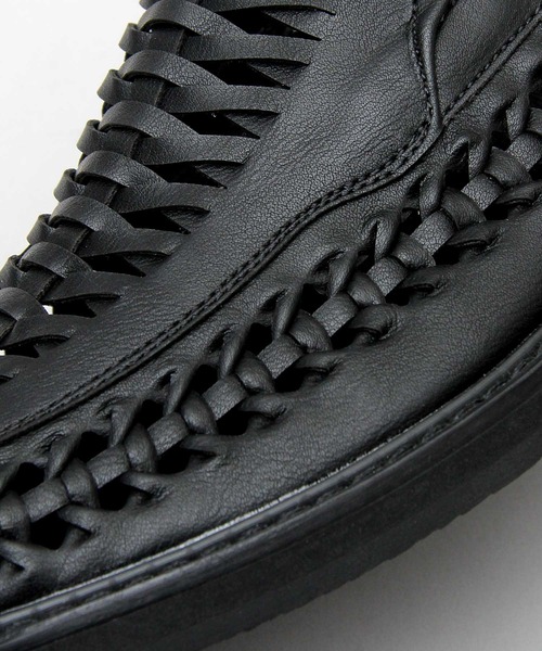 glabella（グラベラ）の「フェイクレザー 編み込み スリッポン / ローファー（ドレスシューズ・メンズ・ブラック・S/M/L）」の12枚目の写真