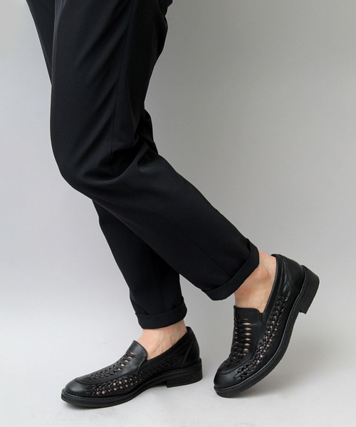 glabella（グラベラ）の「フェイクレザー 編み込み スリッポン / ローファー（ドレスシューズ・メンズ・ブラック・S/M/L）」の18枚目の写真