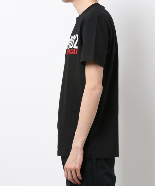 【ディースクエアード】ロゴ Tシャツ コットン レッドブラック 楽天市場】ディースクエアード tシャツ（カラーレッド