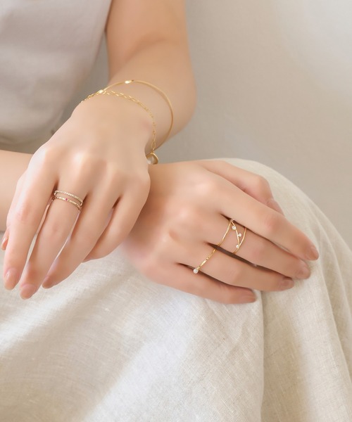 Phoebe（フィービィー）の「2setスペクトラムリング（リング・レディース・シルバー/ゴールド・FREE）」の8枚目の写真