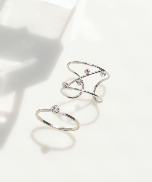 Phoebe（フィービィー）の「2setスペクトラムリング（リング・レディース・シルバー/ゴールド・FREE）」の10枚目の写真