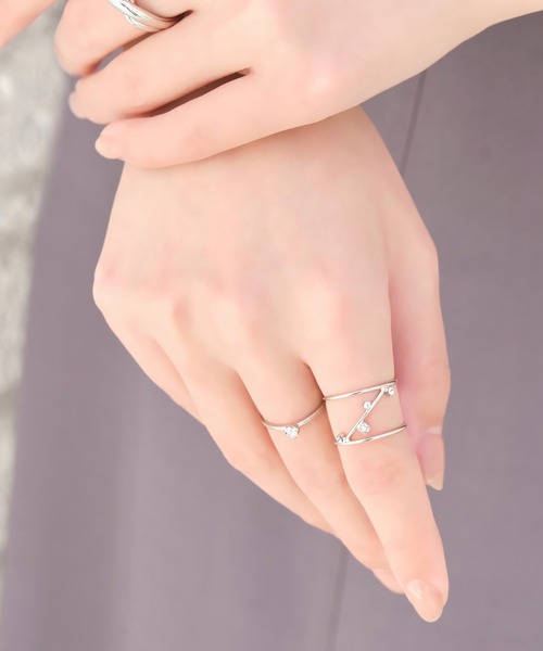 Phoebe（フィービィー）の「2setスペクトラムリング（リング・レディース・シルバー/ゴールド・FREE）」の16枚目の写真