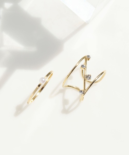 Phoebe（フィービィー）の「2setスペクトラムリング（リング・レディース・シルバー/ゴールド・FREE）」の3枚目の写真