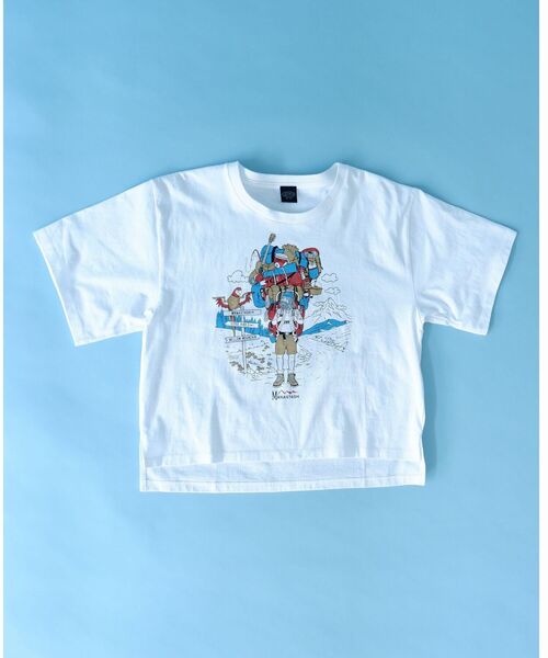 MANASTASH（マナスタッシュ）の「MANASTASH/マナスタッシュ　Ws BENLAMB HIKING TEE ベンラムハイキングティー（Tシャツ/カットソー・レディース・ホワイト/ブラック・MEDIUM）」の3枚目の写真