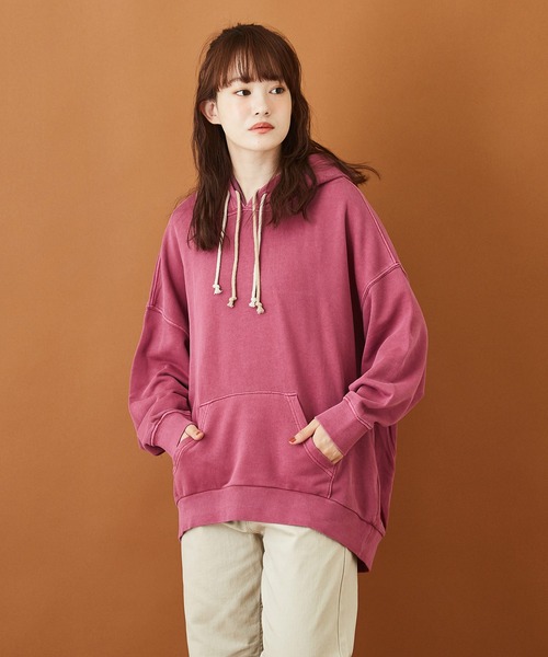 Web限定 裏毛 フライス ダブルフード 後ぽっこり スウェット プルオーバーパーカー パーカー Cube Sugar キューブシュガー のファッション通販 Zozotown