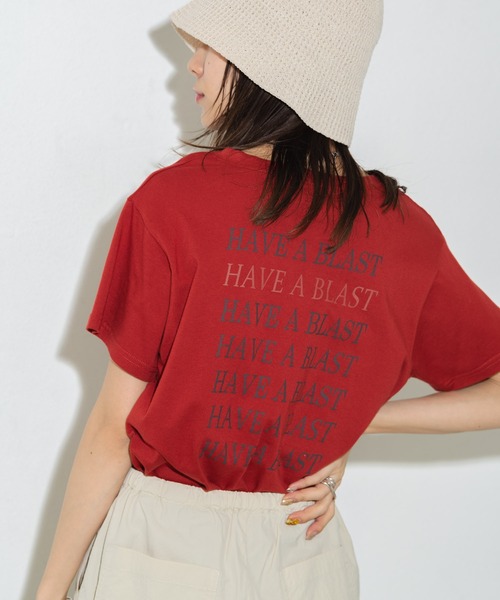 Auntie Rosa Holiday(アンティローザホリデー)の「タイポグラフィTEE(Tシャツ/カットソー・レディース・ホワイト/ブラウン/レッド・FREE)」の11枚目の写真
