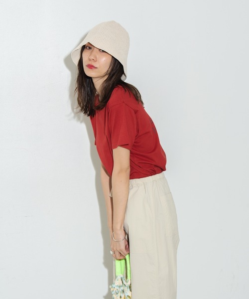 Auntie Rosa Holiday(アンティローザホリデー)の「タイポグラフィTEE(Tシャツ/カットソー・レディース・ホワイト/ブラウン/レッド・FREE)」の17枚目の写真